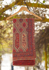 Pure Pashmina Kaani Jamawar Shawl D - 90 - M Brown