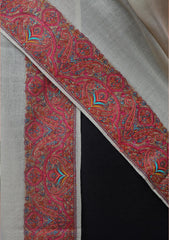 Pashmina Kashmiri Work Shawl D - 0003 - Skin