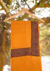Pashmina Emboridered Shawl D - 115 - Mustard