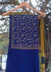 Pashmina Emboridered Shawl D - 137 - N Blue
