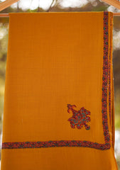 Pashmina Emboridered Shawl D - 01 - Mustard