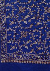 Pashmina Emboridered Shawl D - 137 - N Blue