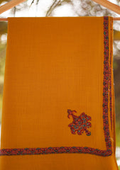Pashmina Emboridered Shawl D - 01 - Mustard