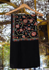Pashmina Emboridered Shawl D - 67 - Black