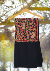 Pashmina Emboridered Shawl D - 140 - F brown
