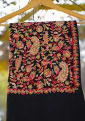 Pashmina Emboridered Shawl D - 140 - F brown