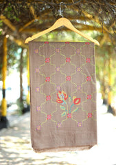 Pashmina Wool Needle Work Shawl D - 11 - D Mouse