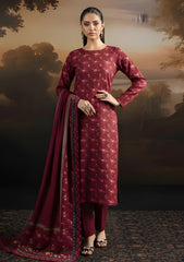 Winter - Riwaj - Velvet Suit - Printed Edit - D#39 - Magenta