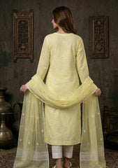 Formals - Riwaj - Fancy 26 - Ari & Mukesh Work - 2 Pcs - D#01 - L Yellow 3