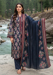 Winter - Riwaj - Printed Marina - 3 Pcs - Wool Shawl 25 - D#42