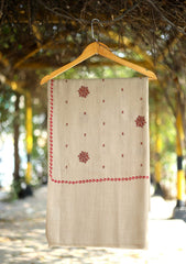 Pashmina Wool Embroidered Shawl D - 03 - Skin