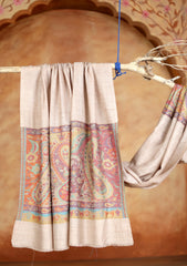 Pashmina Jamawar Shawl D#132 - Skin