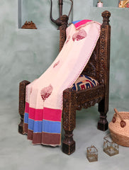 Pashmina Ari Work Shawl D#06 - Off White