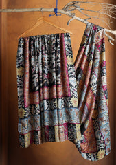 Pashmina Qalamkari Jaaldar Ari Work Shawl D#15 - Multi