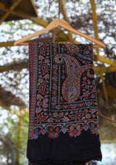 Pure Pashmina Kaani Shawl D - 01C - Black
