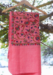 Pashmina Emboridered Shawl D - 135 - Carrot