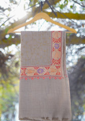Pashmina Ari Work Shawl D - 125 - L Brown