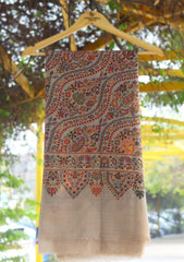 Pure Jamawar Kaani Shawl D - 2252 - L Brown