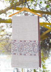 Pure Pashmina Kaani Jamawar Shawl D - 96 - Fawn