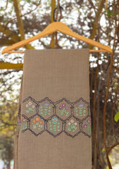 Wool Needle Work Shawl D - 38 - Mouse