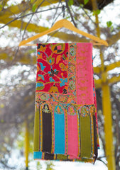 Pure Pashmina Qalamkari Shawl D - 35 - D Red