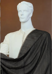 Men Shawls - Wool Shawls - D#25 - B Black