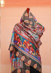 Pashmina Digital Printed Shawl D - 01F - Multi