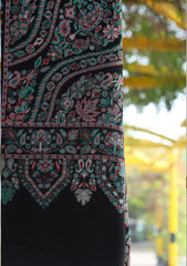 Pure Jamawar Kaani Shawl D - 2251 - Black