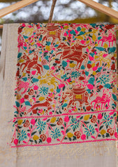 Pashmina Ari Work Shawl D - 84 - Skin