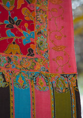 Pure Pashmina Qalamkari Shawl D - 35 - D Red