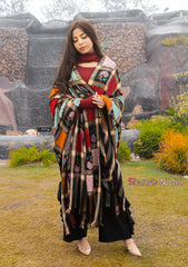 Pure Pashmina Handmade Shawl D - 2214 - Black