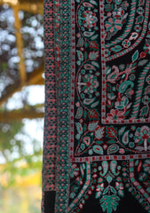 Pure Jamawar Kaani Shawl D - 2251 - Black