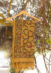 Pure Pashmina Kaani Shawl D - 01G - Golden