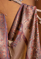 Pashmina Zari Jamawar Shawl D#03 - Skin