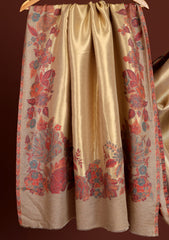 Pashmina Zari Jamawar Shawl D - 51 - Skin