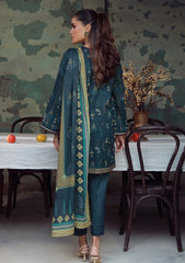 Winter - Sahar - Elara - Fall Printed - 3 Pcs - AW1-25-03 - Emerald Dusk
