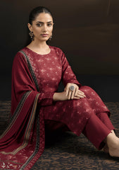 Winter - Riwaj - Velvet Suit - Printed Edit - D#39 - Magenta