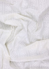 Elite Men China Boski Embroidered 6 Pound Brown Selvage - Off White