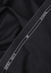 Scabal Silver Cloud Super 120's Textured 240 Gr Wool Suiting - Charcoal