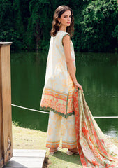 Lawn - Roheenaz - Garden Veil - Printed 25 - RGV#08-B - Gold Riddle