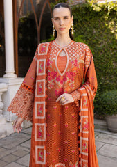Lawn - Marjjan - Ruhi - Unstitched 25 - MLL-06 B (RUST ORANGE)