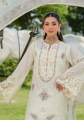 Lawn - Elaf Premium - Luxury 25 - Volume 02 - EFV#07A - WHITE EMPRESS