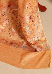 Formals - Fancy Closet - 2 pcs Suit - Chiffon Jamawar D#530 Peach