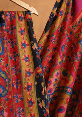 Pashmina Qalamkari Needle Work Shawl D#10 - Multi