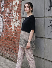 Pret - Moven - Round Neck T-Shirt - Black & Skin