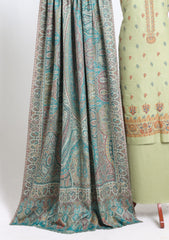 Winter - Riwaj - Pashmina Embroidered Suit - Kaani Shawl - D#05 - D Pista