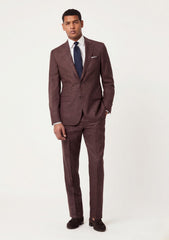 Loro Piana Summer Time Wool Linen & Silk Fabric - Brown