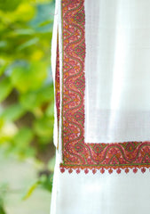 Pashmina Emboridered Shawl D - 04 - Off white