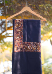 Pashmina Emboridered Shawl D - 115 - N Blue