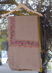 Pashmina Ari Work Shawl D - 114 - G Brown